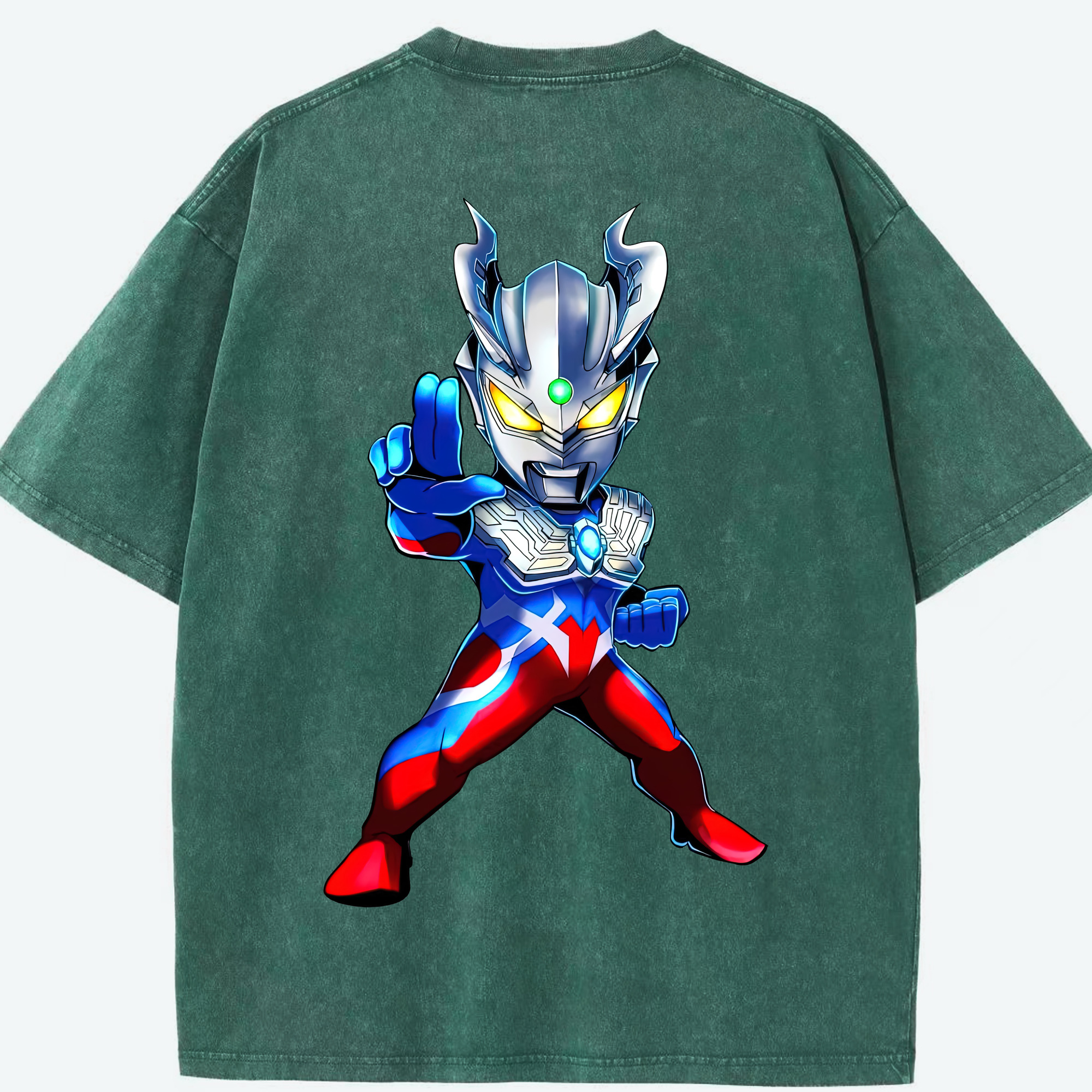 （画像用） ウルトラマン Ultraman 綿100% ヴィンテージ風 半袖Tシャツ（背面プリント）